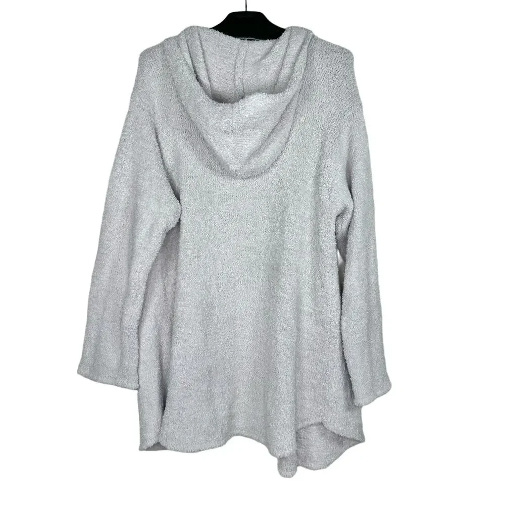 Z Supply Long Sleeve Open Front Hooded Long Cardigan Sweater Large